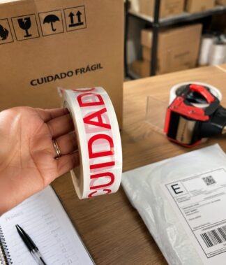 Fita Adesiva FRÁGIL – 42 mm × 200 m – 1 rolo