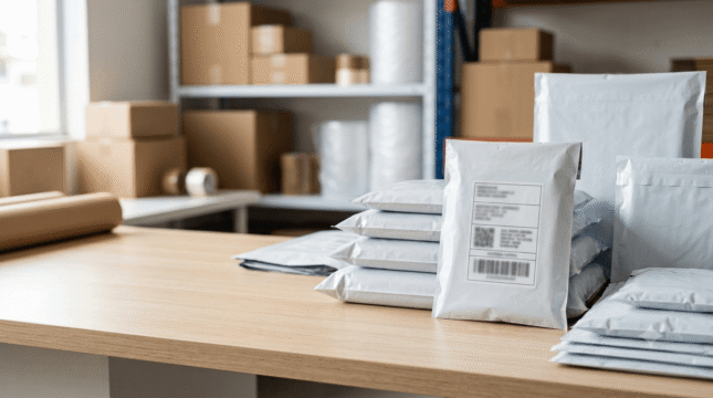 Embalagens e suprimentos para preparação de pedidos de e-commerce