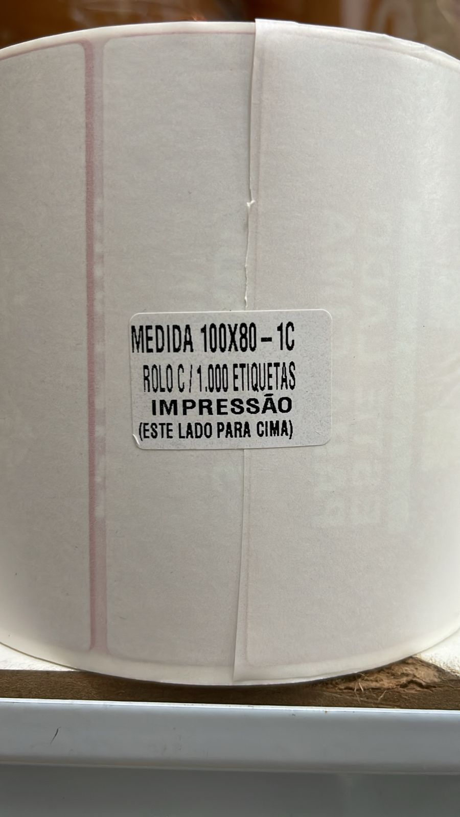 2 Rolos de Etiqueta ESTE LADO PARA CIMA 100X80 1 coluna - Imagem 3